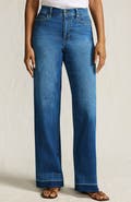 Lands' End High Rise Wide Leg Denim Jeans