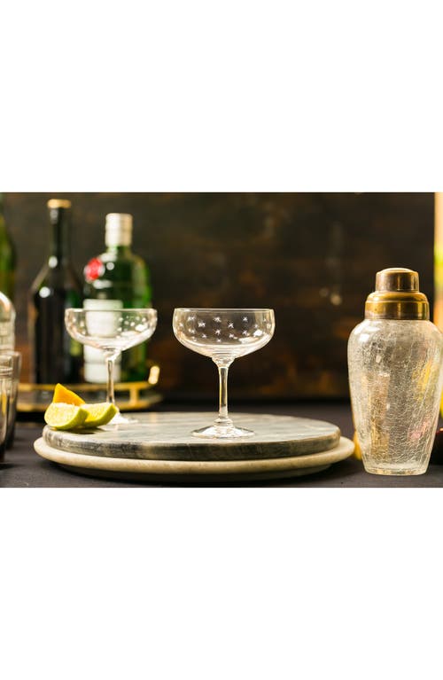 The Vintage List Set Of 2 Crystal Cocktail Glasses In Transparent