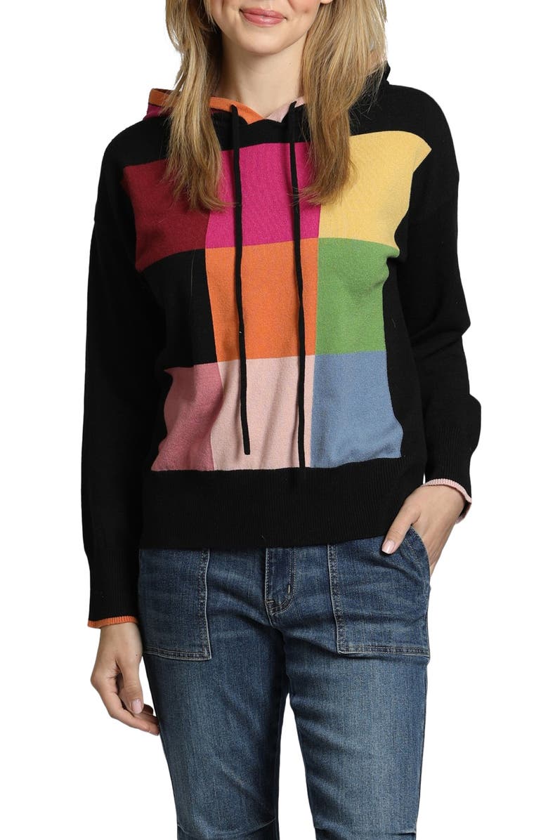 APNY Colorblock Hooded Sweater, Main, color, 