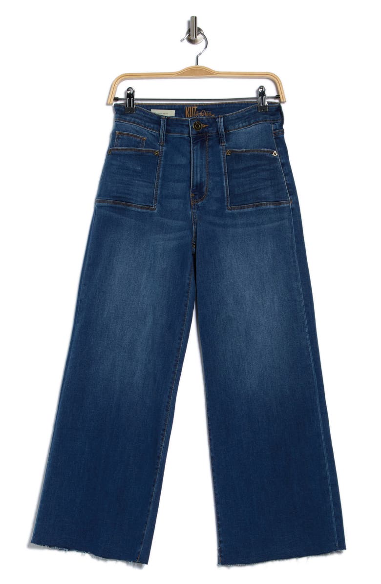 KUT from the Kloth Lily High Waist Wide Leg Jeans, Alternate, color, Vinca