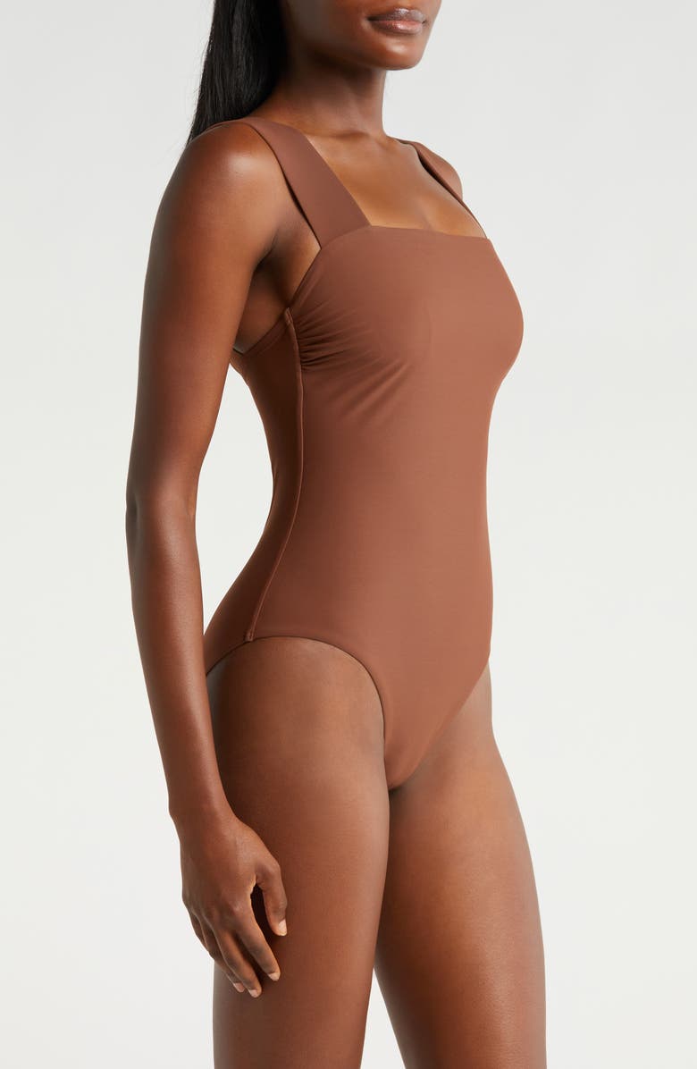 BONDI BORN Gwen Square Neck One-Piece Swimsuit, Alternate, color,