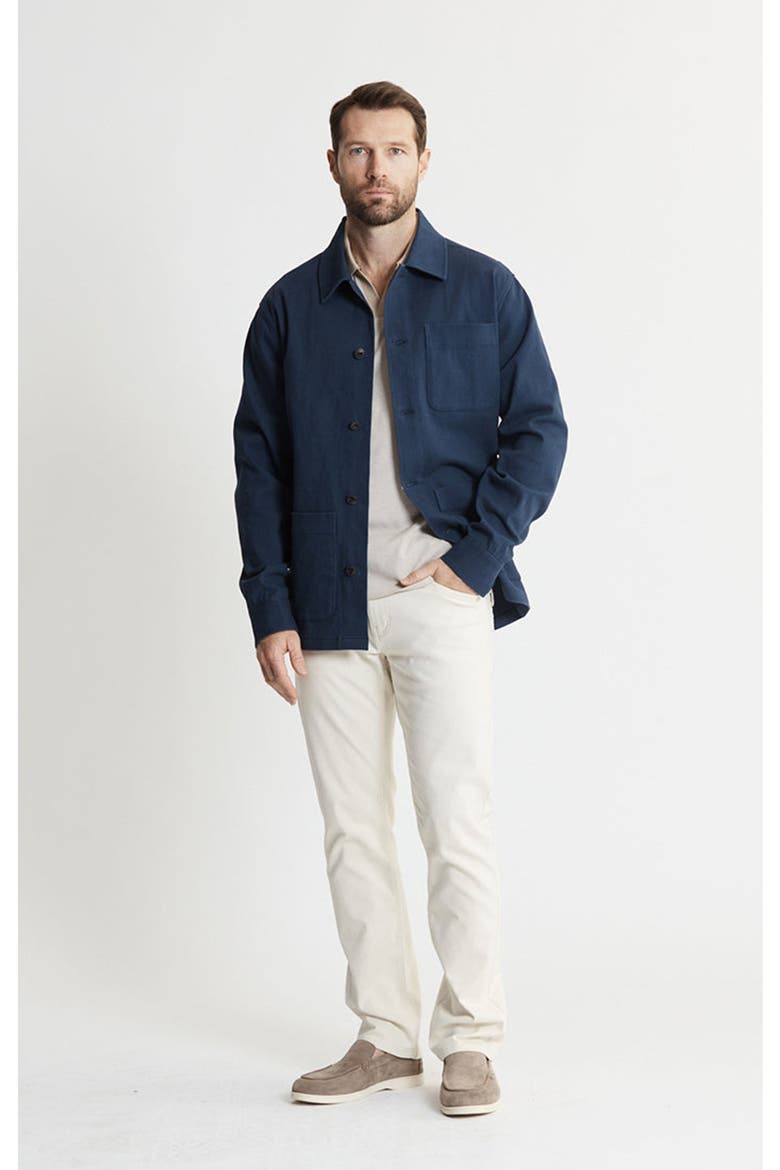 Brushed Bull Denim Chore Coat, Alternate, color, NAVY