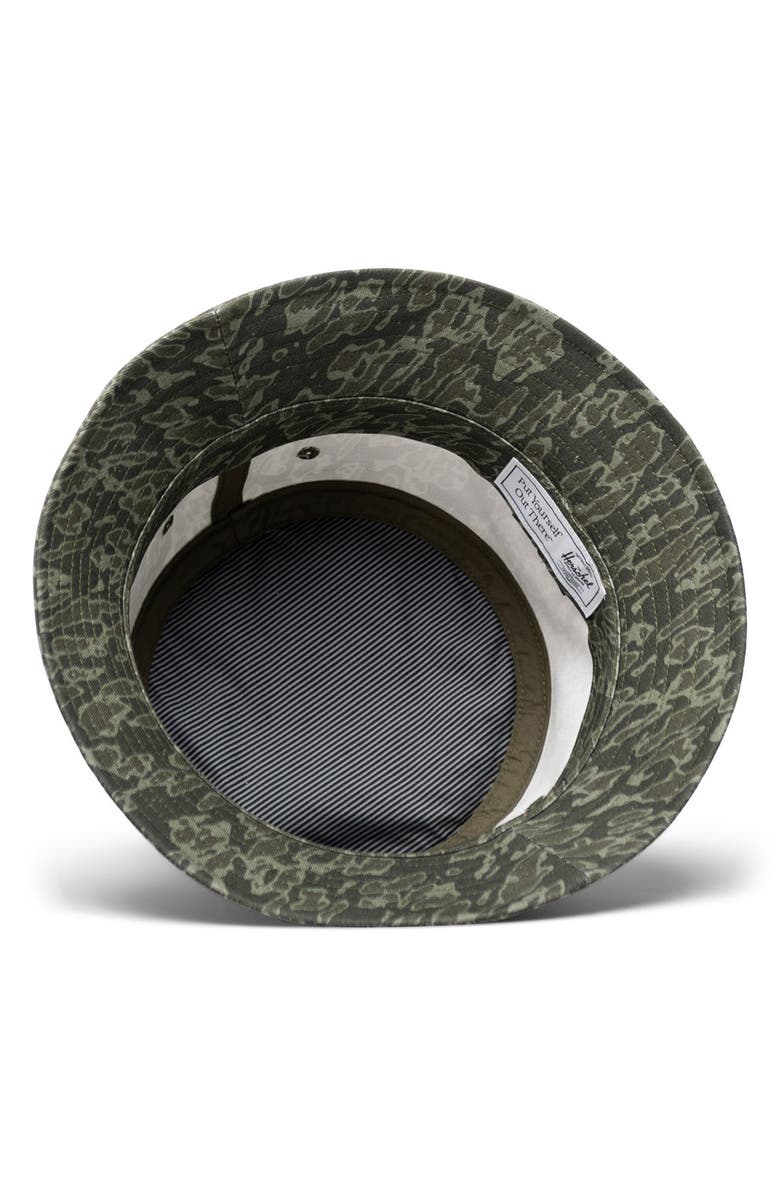 Herschel Supply Co. Norman Cotton Camo Twill Bucket Hat, Alternate, color, 