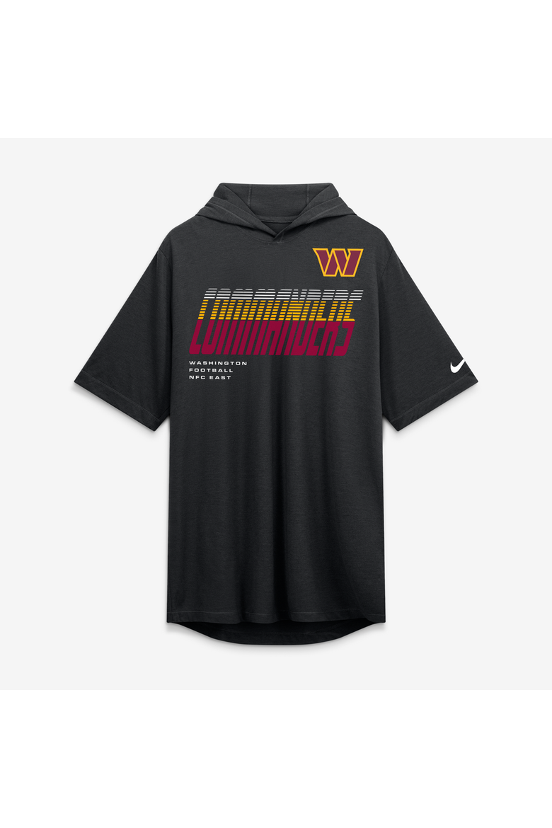 Men's Nike Black Washington Commanders Tri-Blend Hooded T-Shirt, Alternate, color, Black