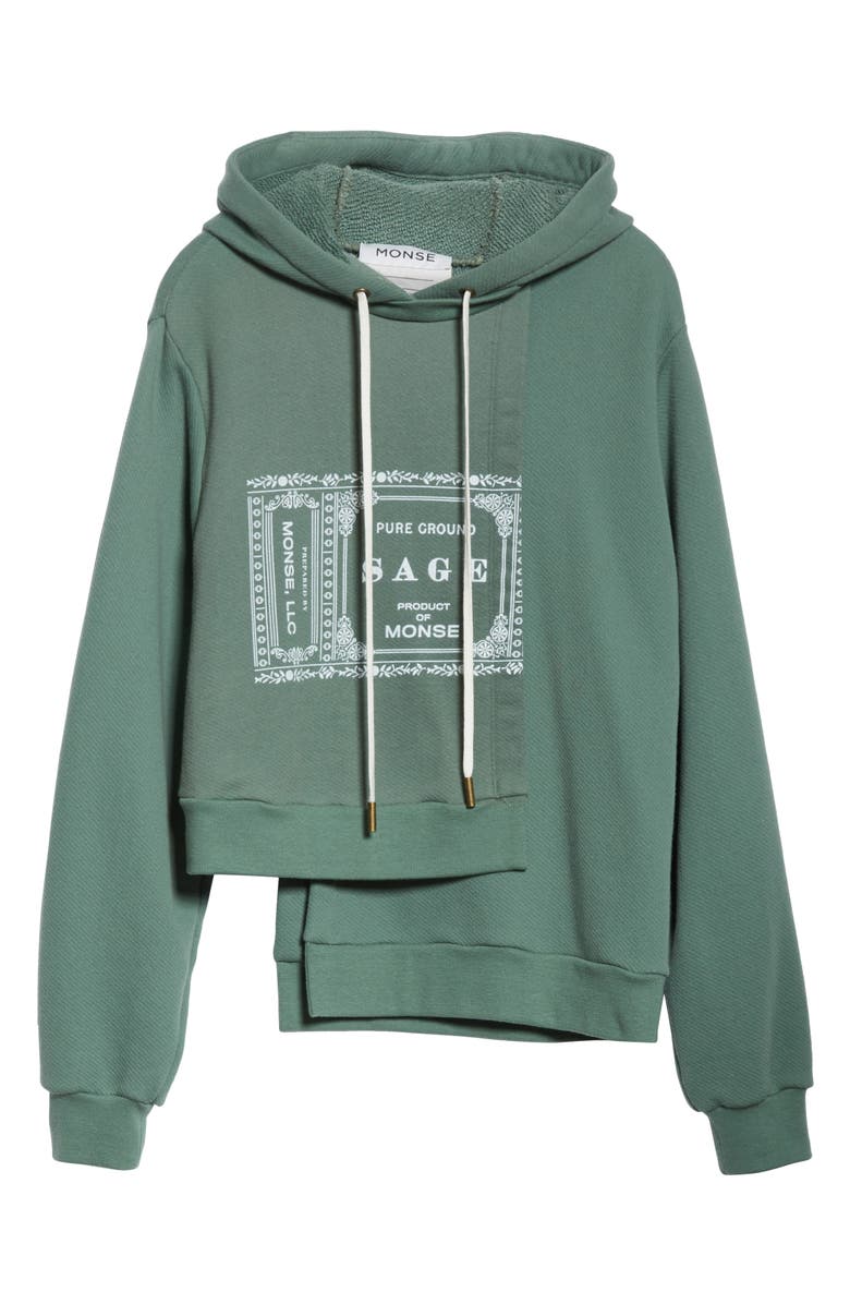 MONSE Logo Double Layer Hoodie, Alternate, color, 