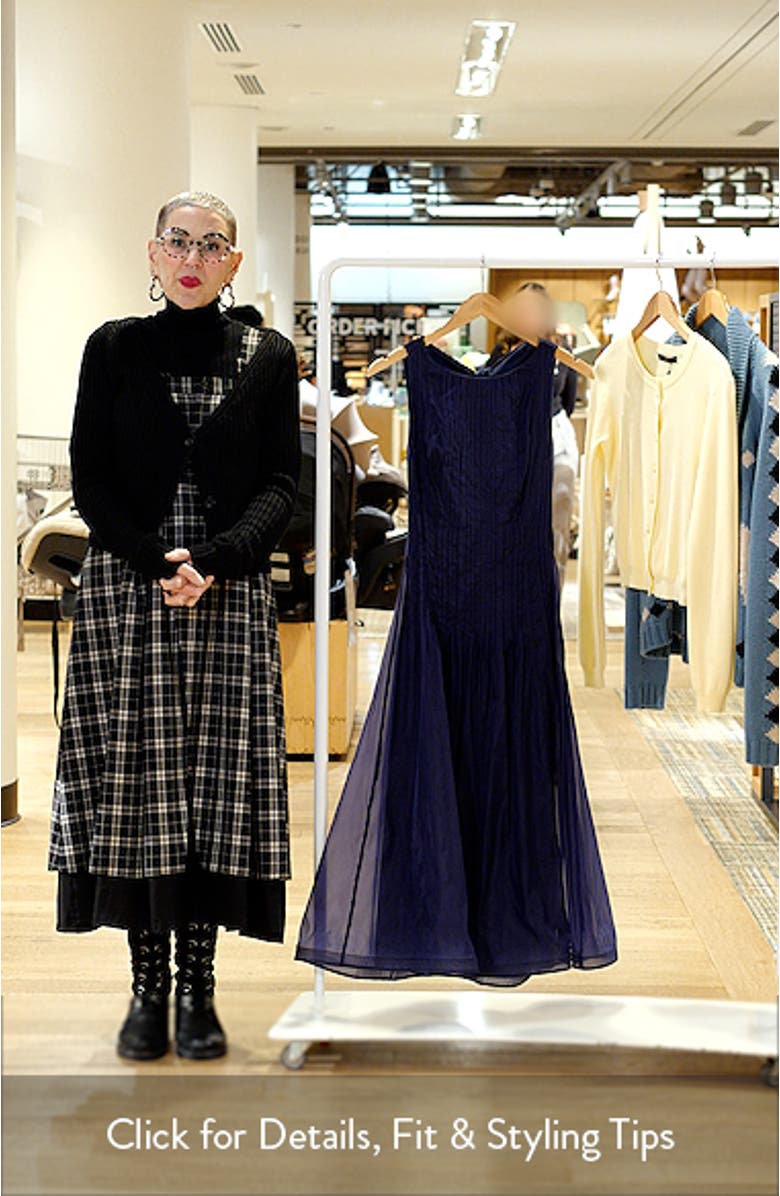Dani Organza Tie Back Midi Dress, sales video thumbnail