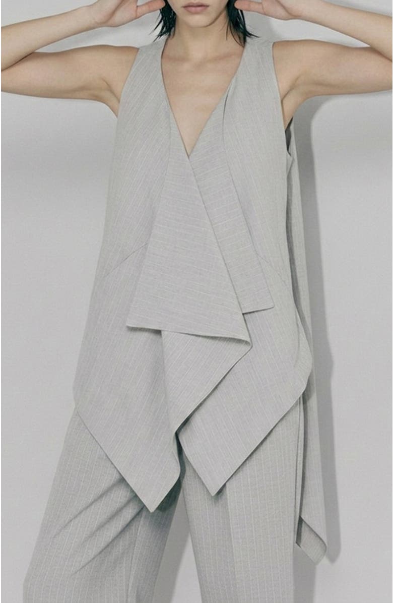 AS by DF Luxembourg Vest, Alternate, color, Gray Pinstripe