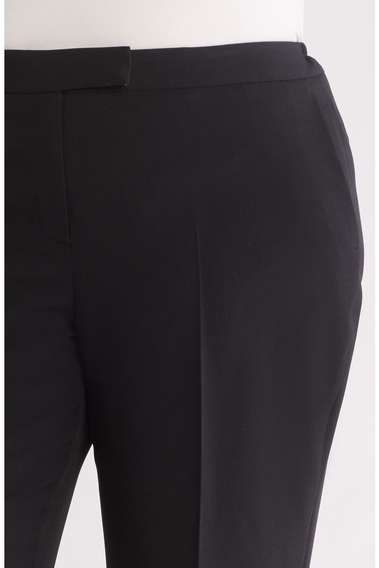 Tab Front Trouser Pants, Alternate, color, BLACK