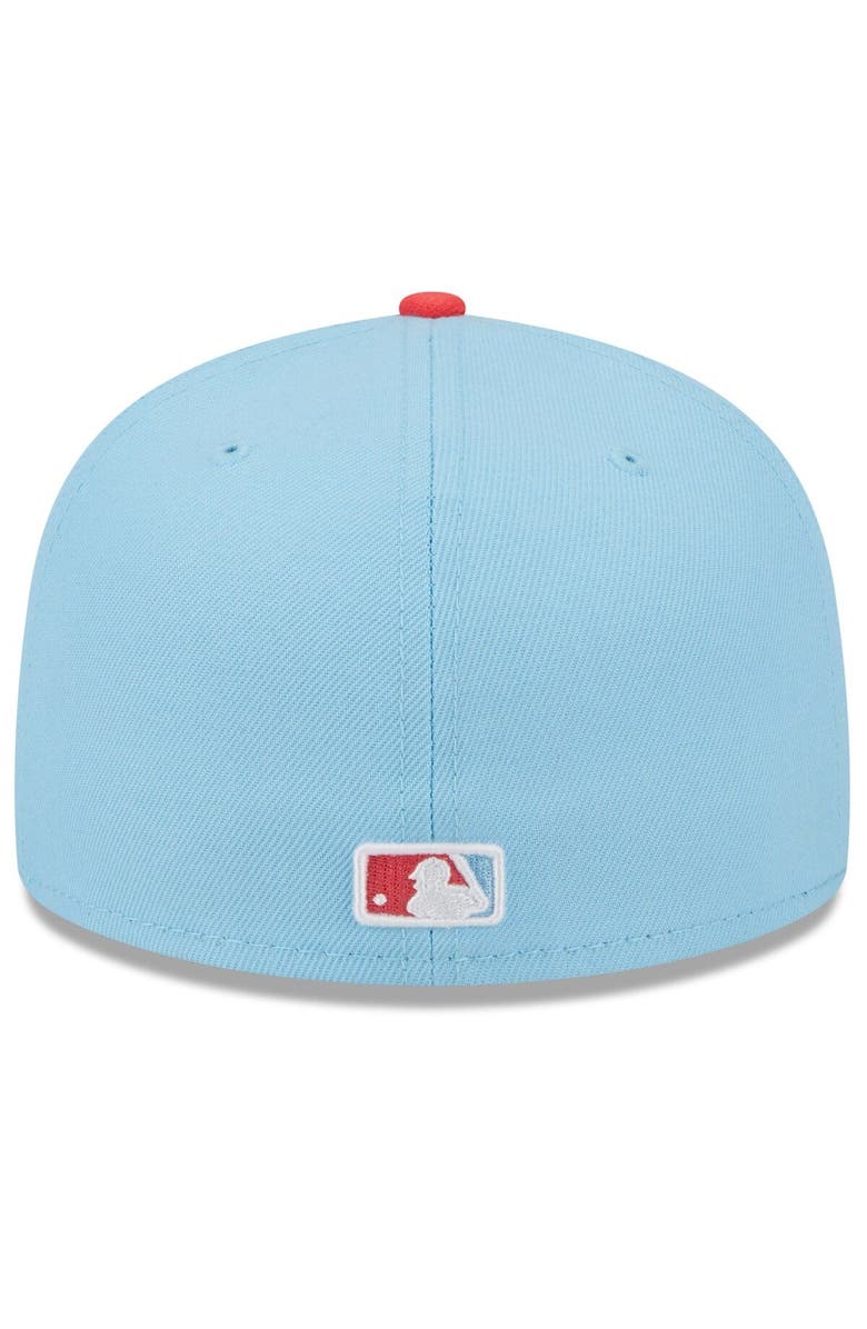 New Era Men's New Era Light Blue/Red Chicago White Sox Spring Color Two-Tone 59FIFTY Fitted Hat, Alternate, color,