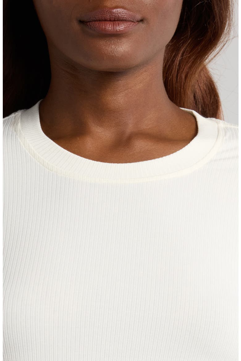Long Sleeve Rib T-Shirt, Alternate, color, SEA SALT