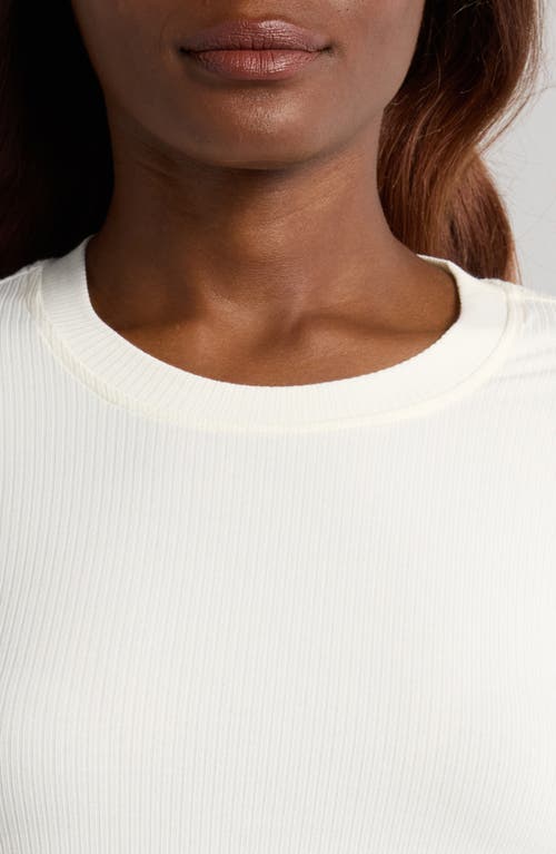 Free Fly Long Sleeve Rib T-shirt In White