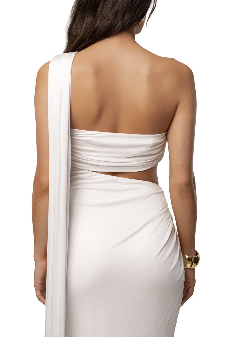 Love And Legacy Draped Dress, Alternate, color, Ivory