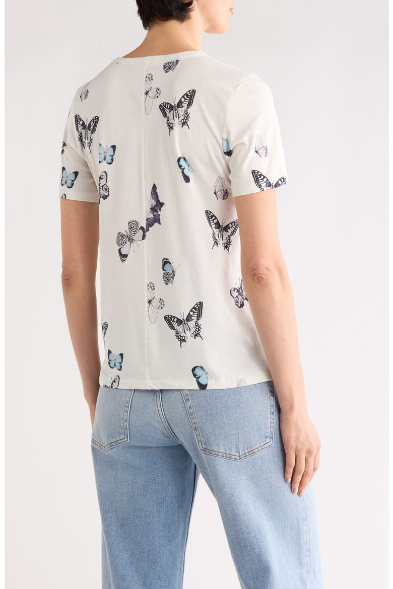 Butterfly Jersey T-Shirt, Alternate, color, IVORY MULTI