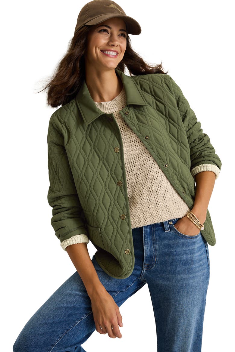 Quilted Jacket, Alternate, color, PALM MOSS