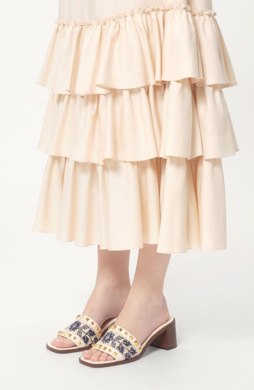 Valentino Slide County T. 60 In Ivory/multi