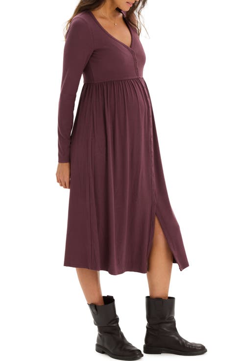 The Softest Rib Nursing Dress