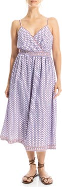 MAX STUDIO Printed Woven Midi Dress