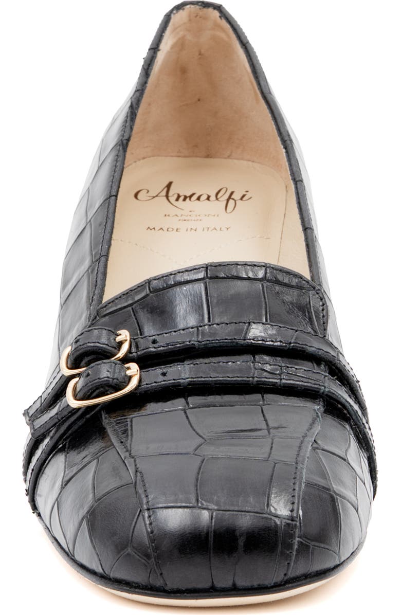 Amalfi by Rangoni Basilico Loafer Pump, Alternate, color, Nero Cocco Bengala