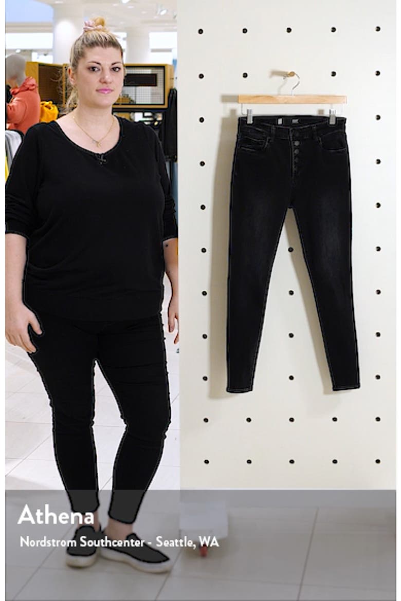 Donna High Waist Button Fly Jeans video