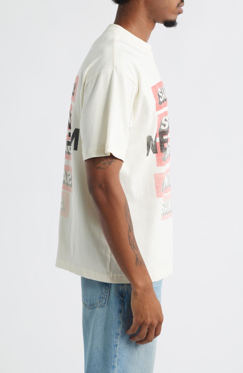 SANTO STUDIO x Cody Bellinger NY Post Drappo Graphic T-Shirt, Alternate, color, Cream