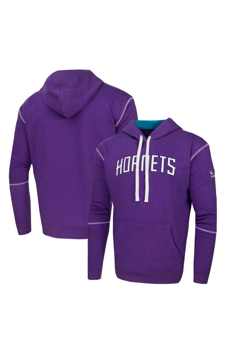 Unisex Purple Stadium Essentials Charlotte Hornets Monument Pullover Hoodie, Alternate, color, Purple