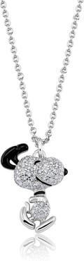 Crislu x Peanuts® Dancing Snoopy Pendant Necklace
