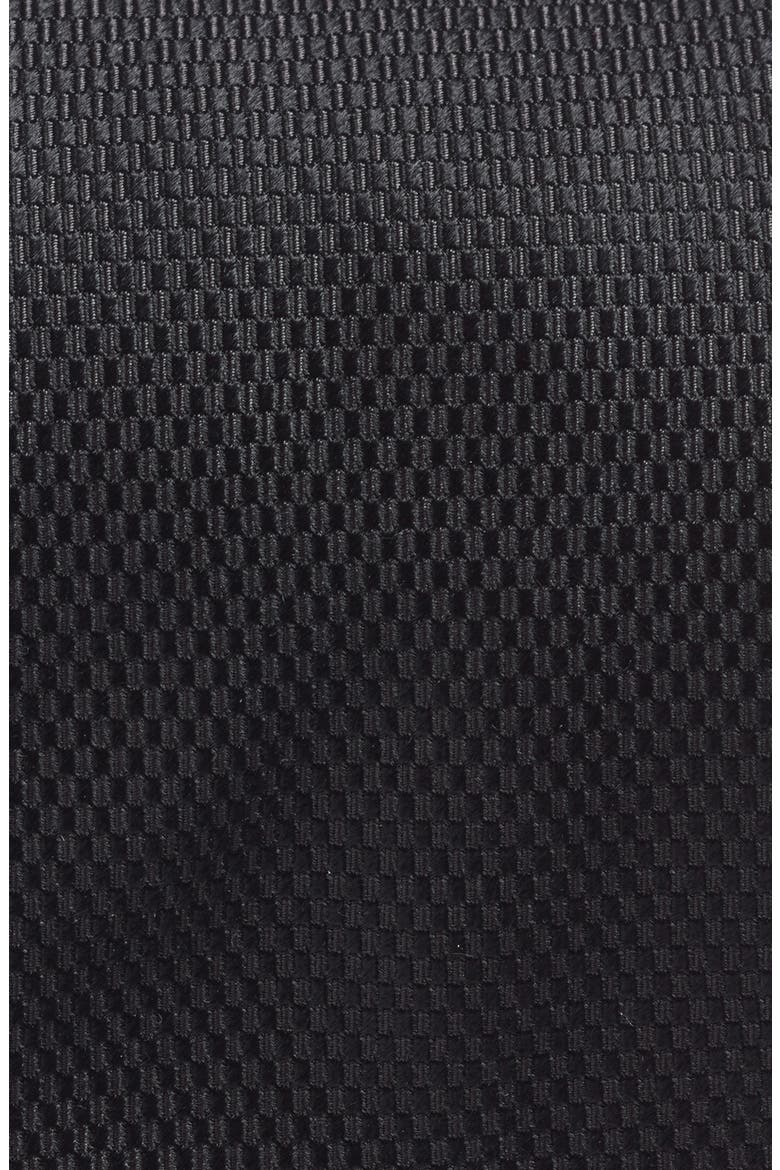 Solid Silk Tie, Alternate, color, BLACK