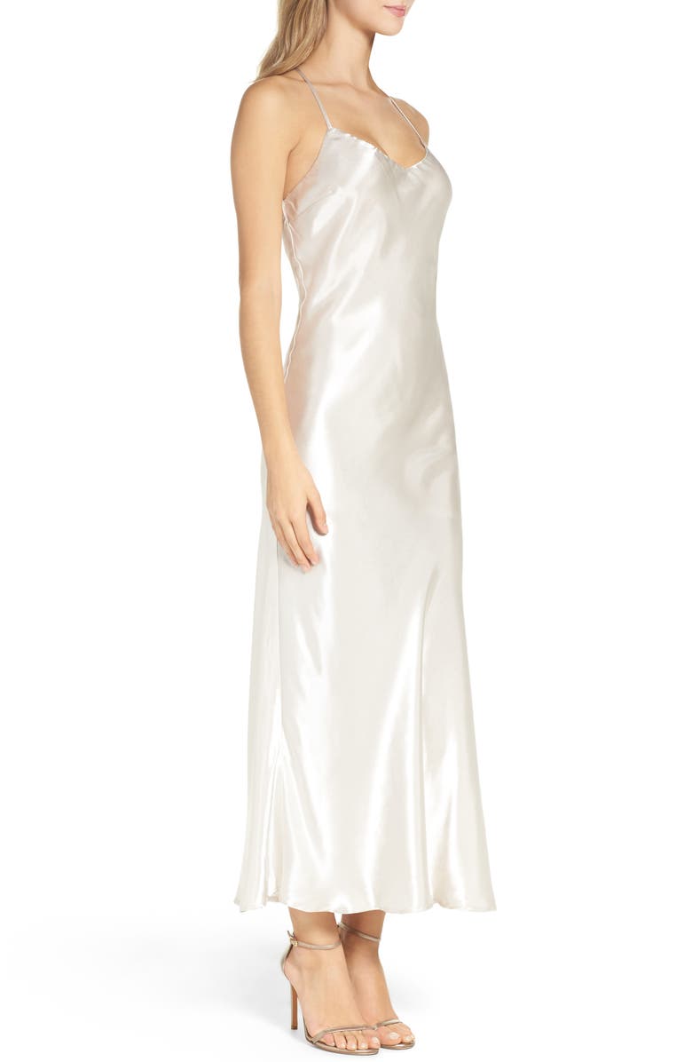 Bardot Pfeiffer Slipdress, Alternate, color, Pearl