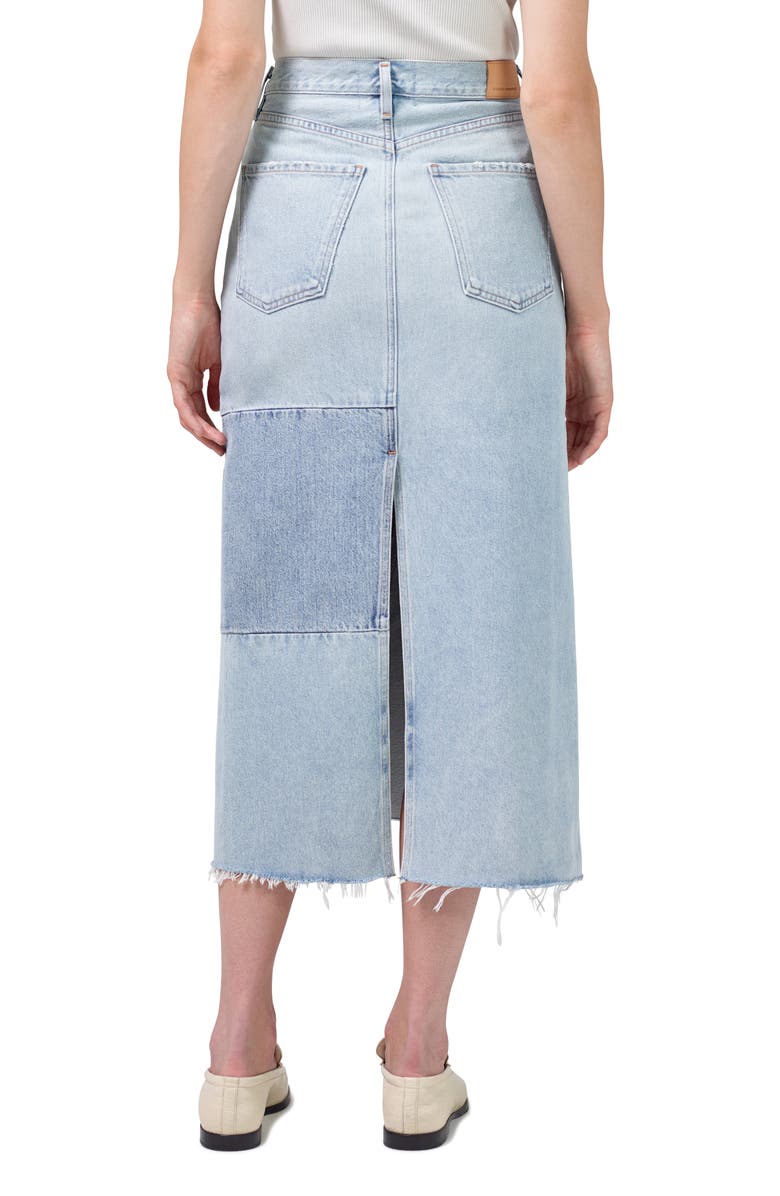 Citizens of Humanity Bria Reworked Nonstretch Denim Skirt, Alternate, color, 