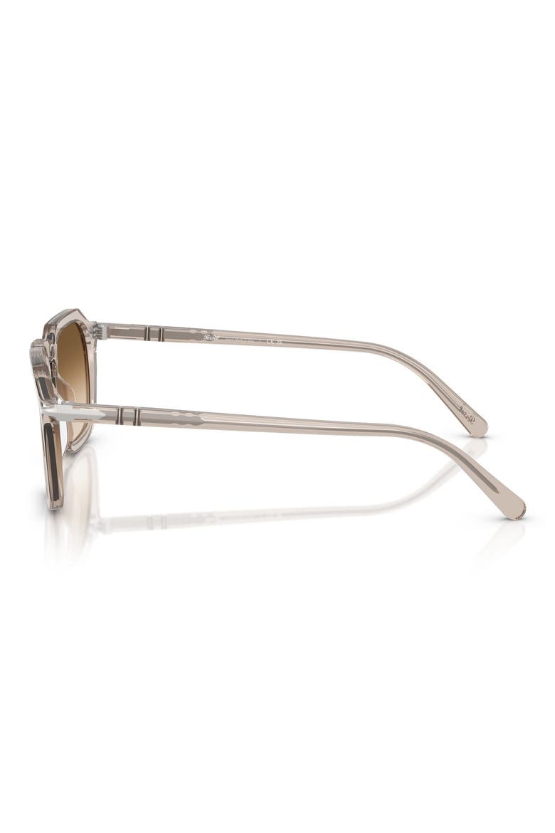 50mm Square Sunglasses, Alternate, color, TRANSPARENT BROWN GREY / CLEAR