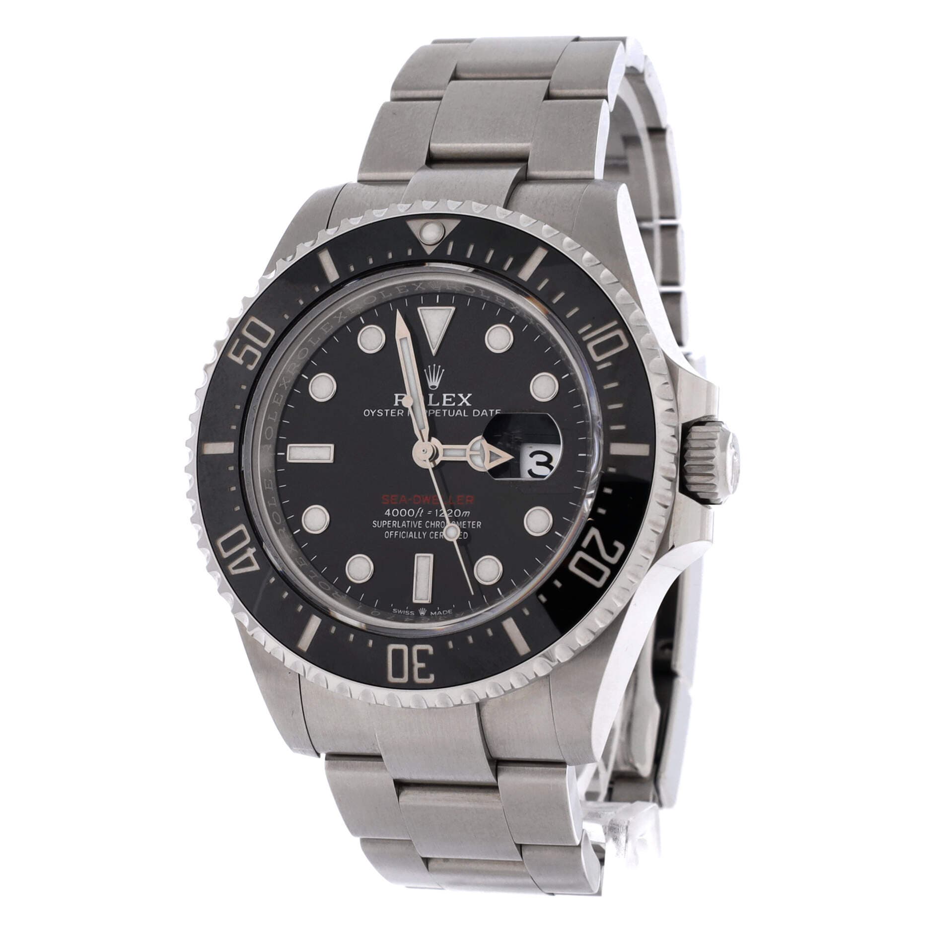 Oyster Perpetual Sea-Dweller Automatic Watch Stainless Steel and Cerachrom 43, Alternate, color, Metallic Silver