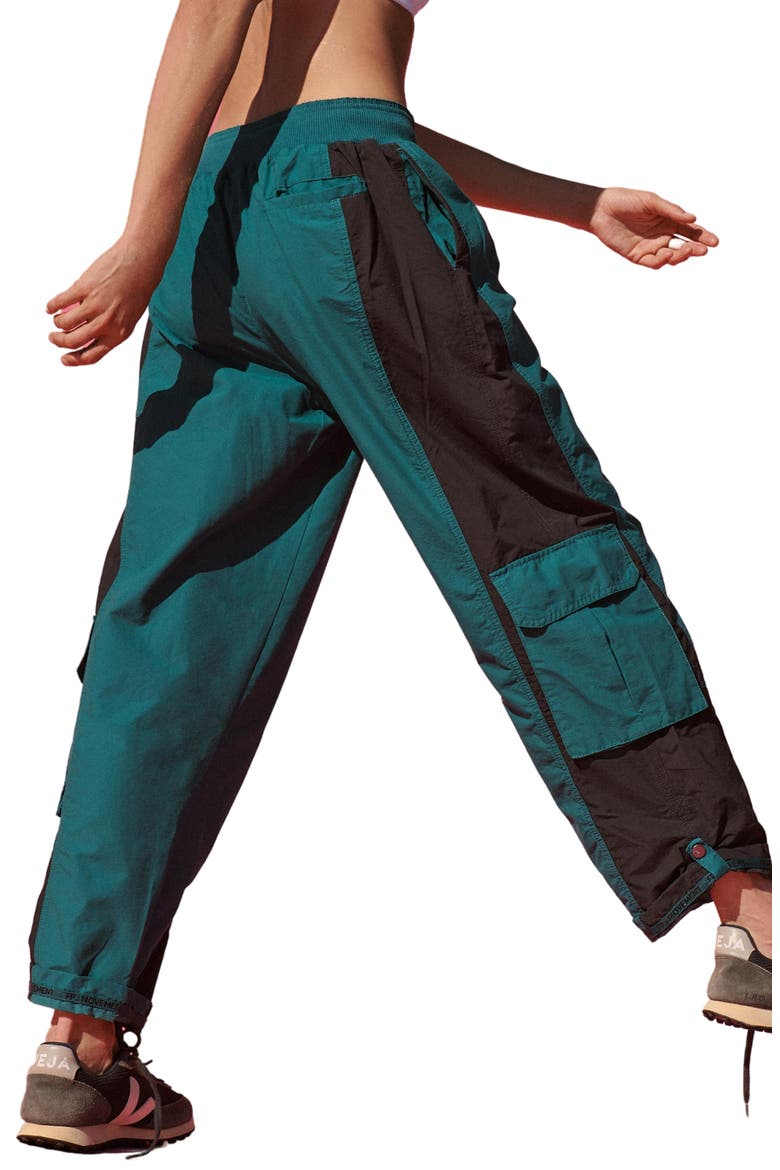 Mesmerize Me Colorblock Cargo Pants, Alternate, color, SPRUCED UP