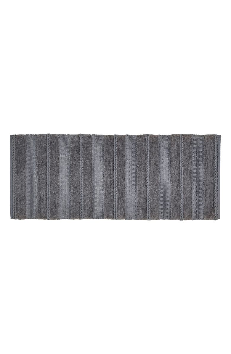 VCNY HOME Tahari Home Asalia Chenille Bath Mat, Main, color, Steel Grey