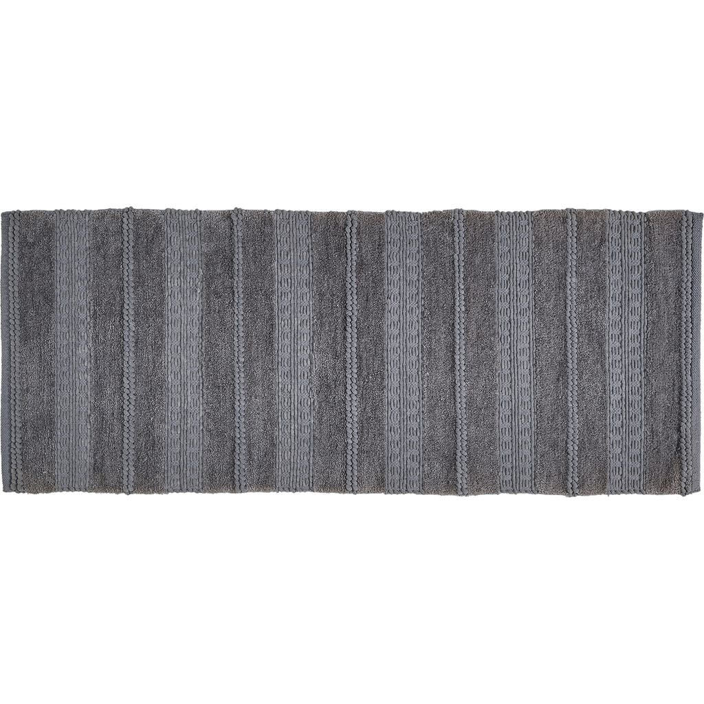 Vcny Home Tahari Home Asalia Chenille Bath Mat In Steel Grey