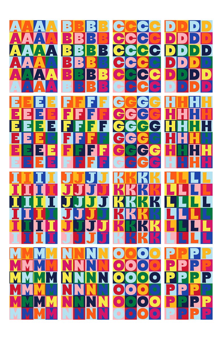 BaubleBar Squared Up Throw Blanket, Alternate, color, Rainbow-F