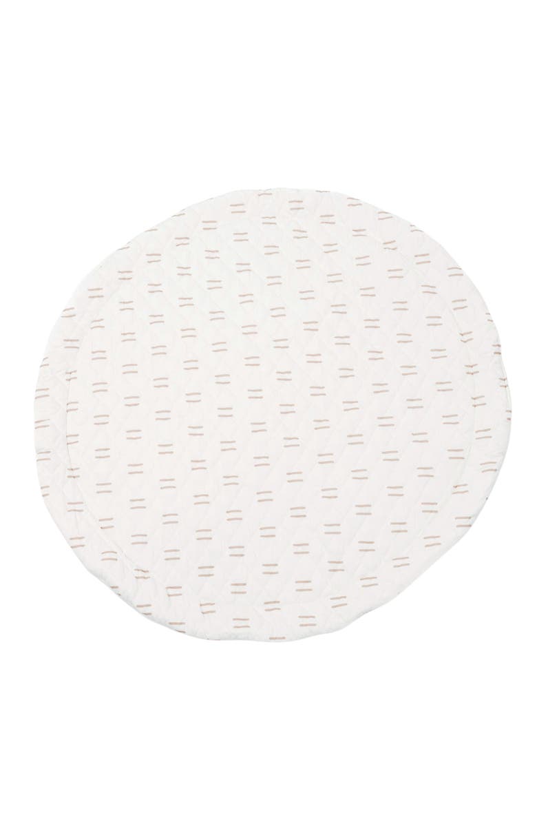 Poppyseed Play Extra Padded Round Play Mat, Main, color, Neutral Line