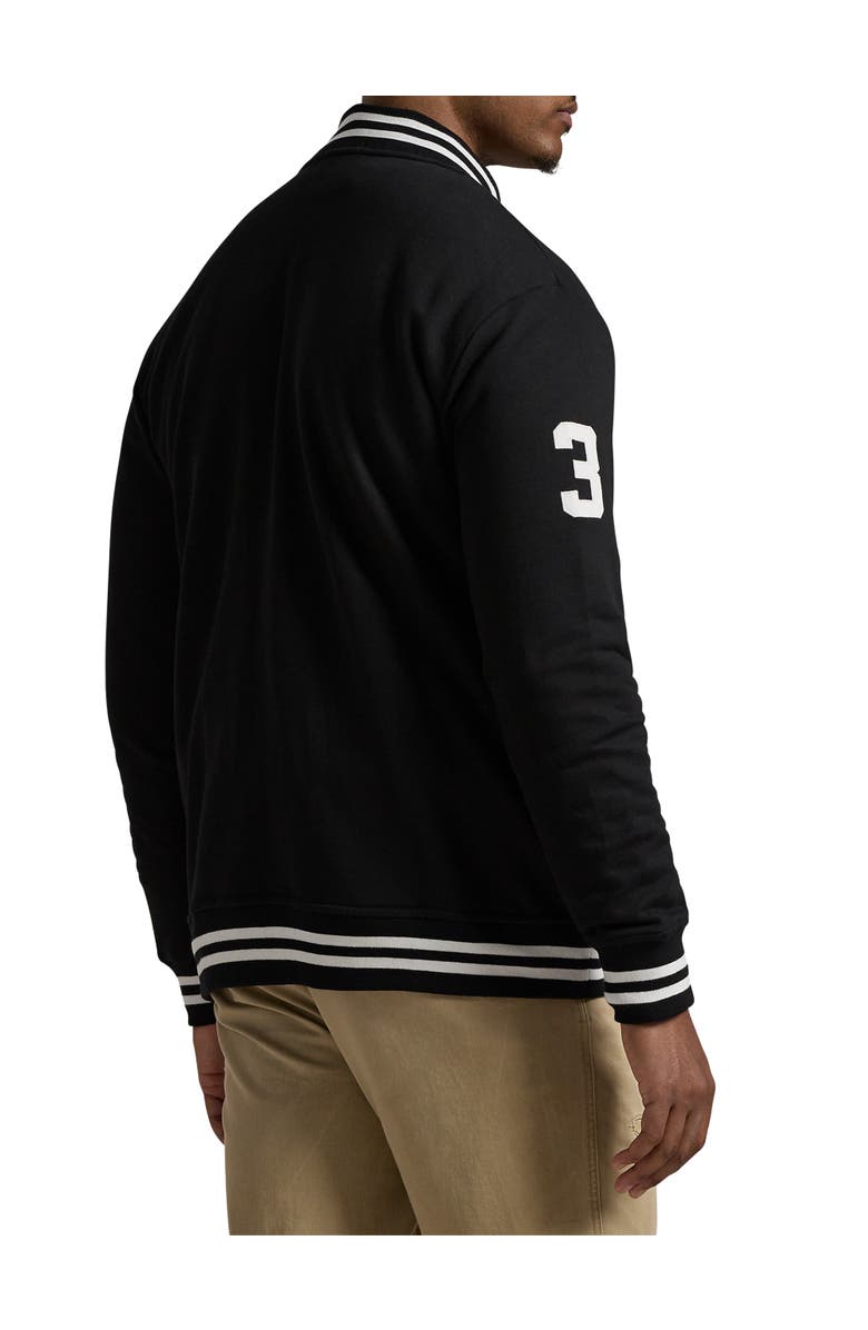 Polo Ralph Lauren Big
Tall Big Pony Fleece Baseball Jacket, Alternate, color, Polo Black