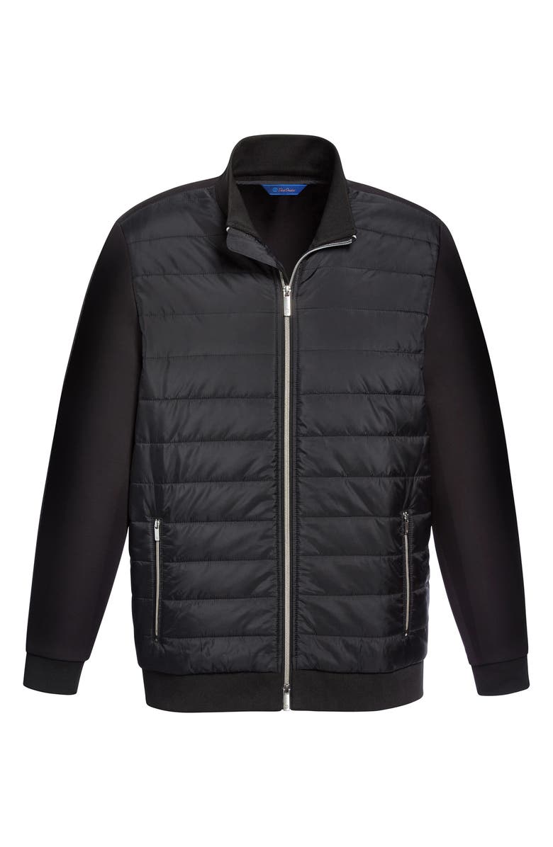 David Donahue Quilted Jacket, Main, color, Black