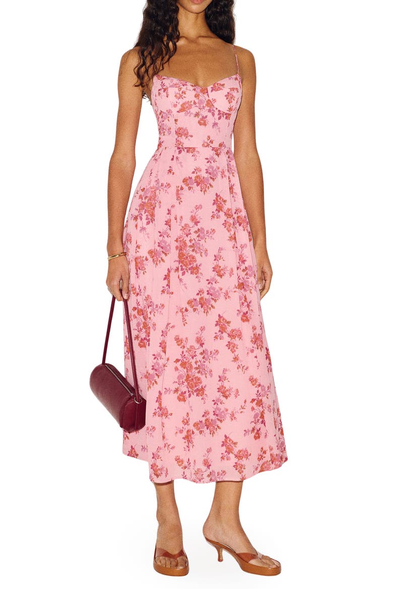 Jaelyn Floral Dress, Main, color, MELODIC