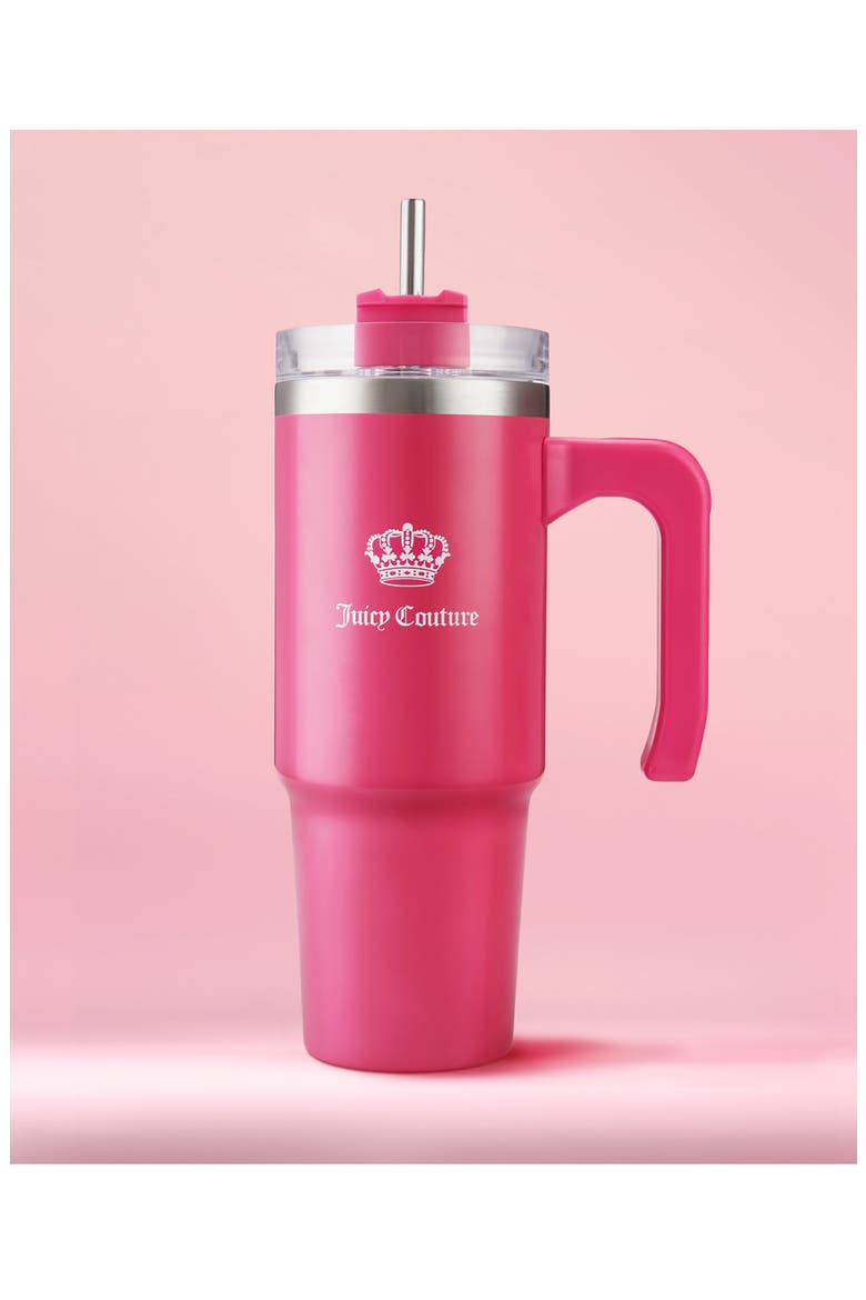 31.5-Ounce Stainless Steel Tumbler, Alternate, color, HOT PINK