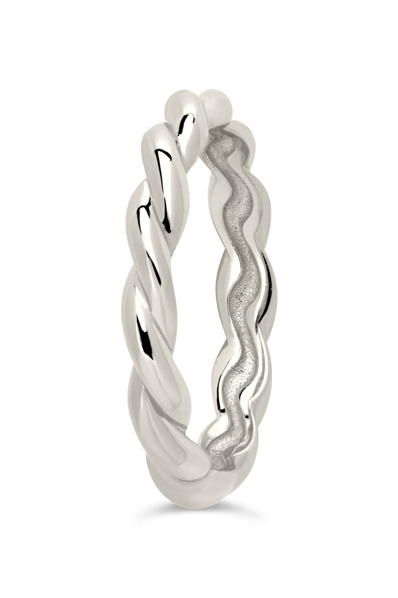 Nixie Twisted Band Ring, Alternate, color, SILVER