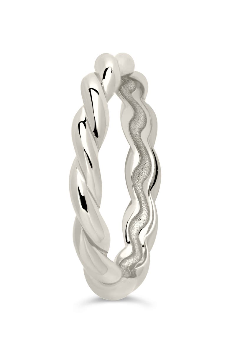 Sterling Forever Nixie Twisted Band Ring, Alternate, color, Silver