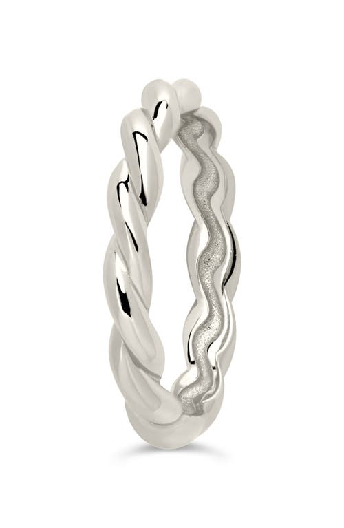 Sterling Forever Nixie Twisted Band Ring In Silver