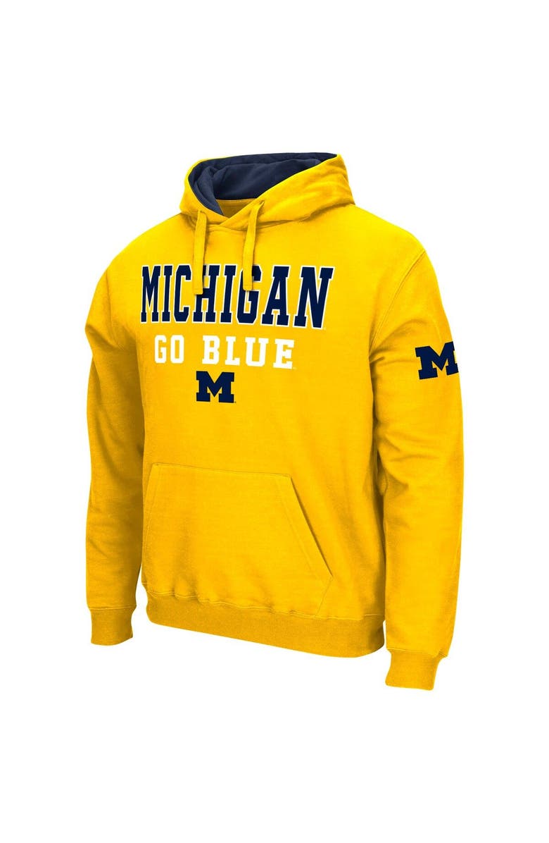 COLOSSEUM Men's Colosseum Maize Michigan Wolverines Sunrise Pullover Hoodie, Alternate, color, Maize