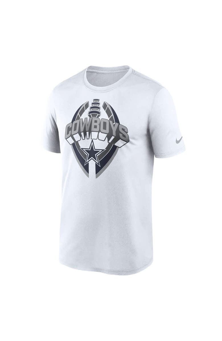 Nike Men's Nike White Dallas Cowboys Legend Icon Performance T-Shirt, Alternate, color, White