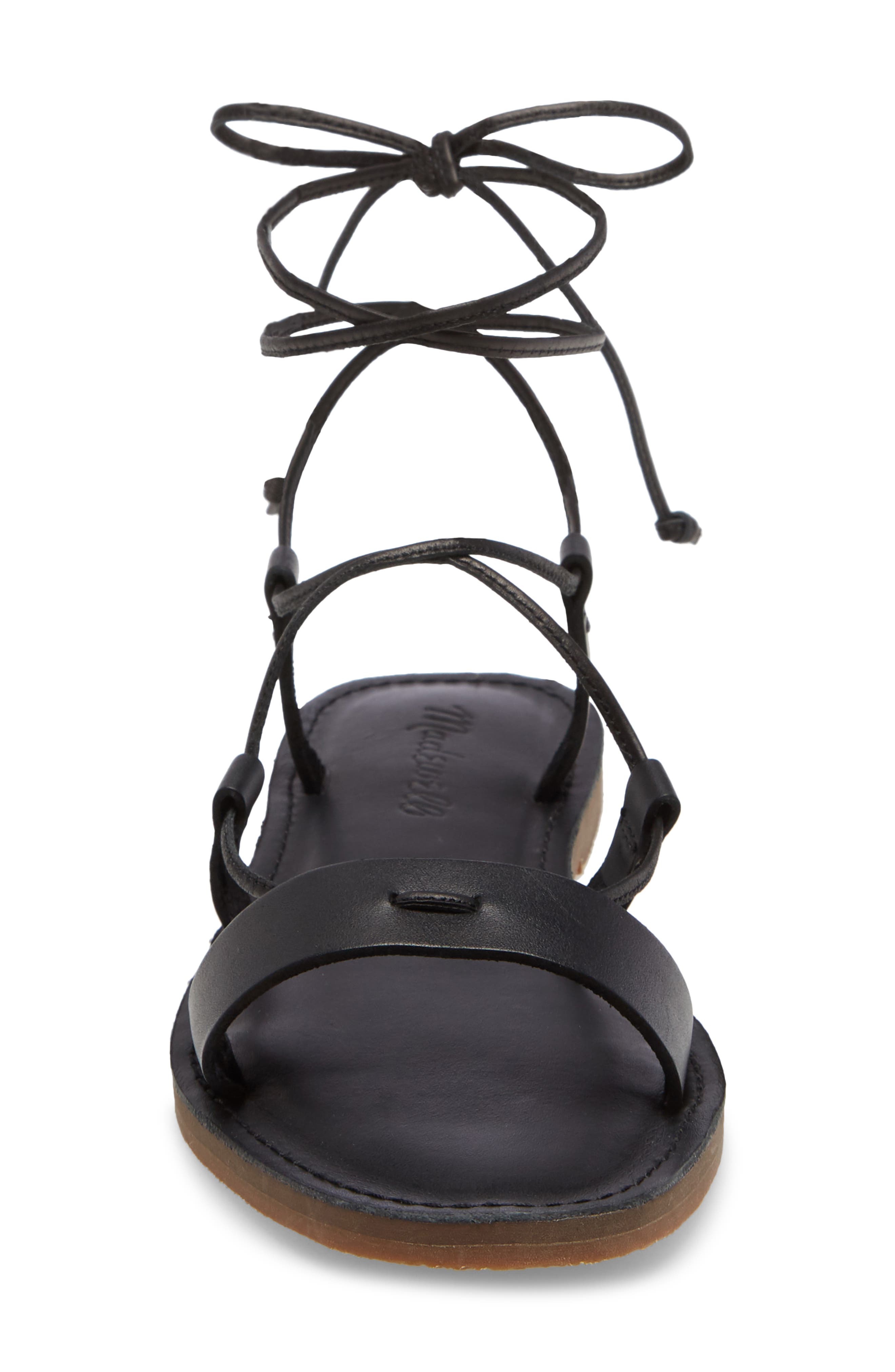 Madewell The Boardwalk Lace-Up Sandal, Alternate, color, 