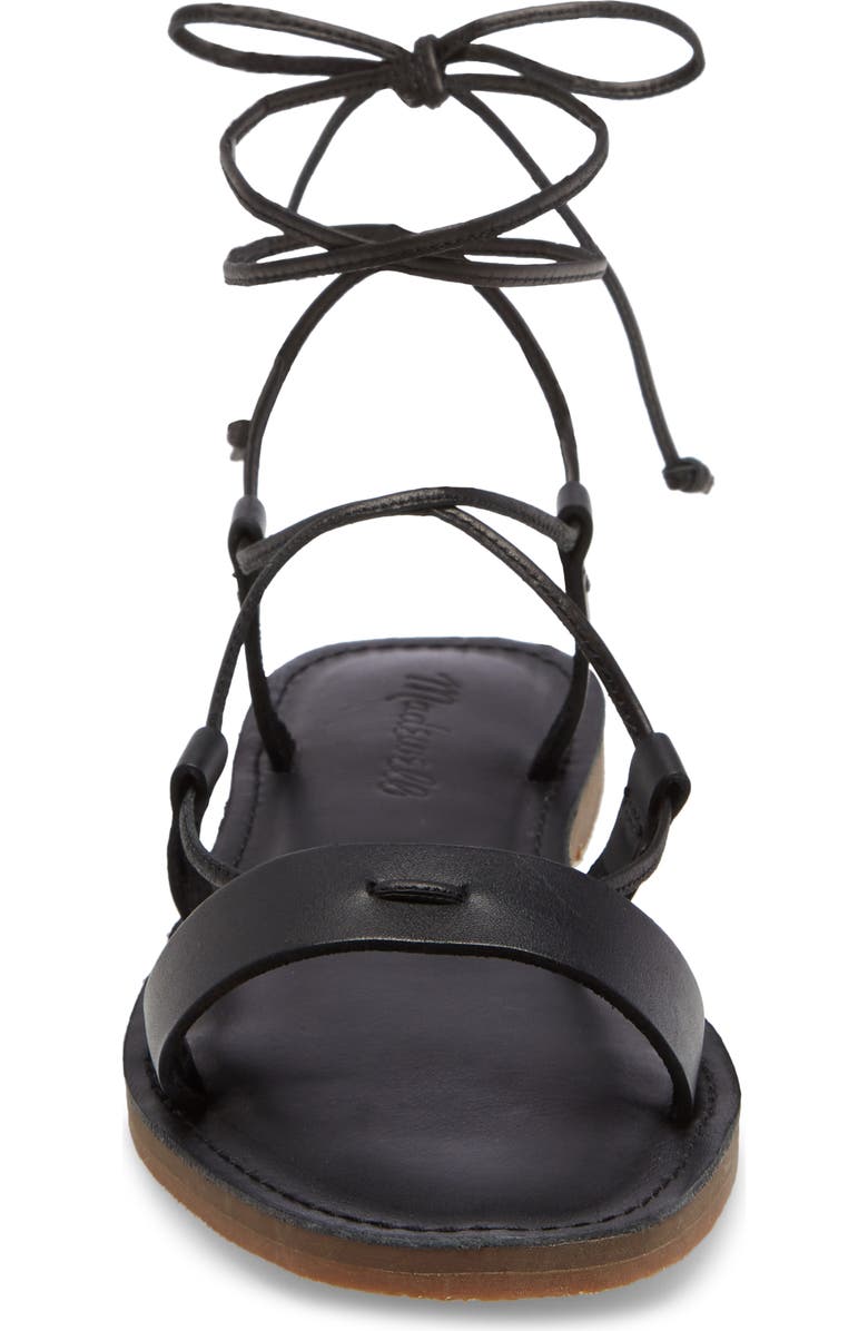 Madewell The Boardwalk Lace-Up Sandal, Alternate, color,