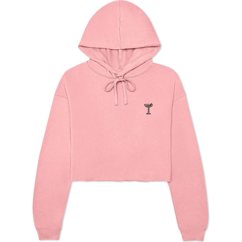 Dalix Espresso Martini Cropped Hoodie In Pink