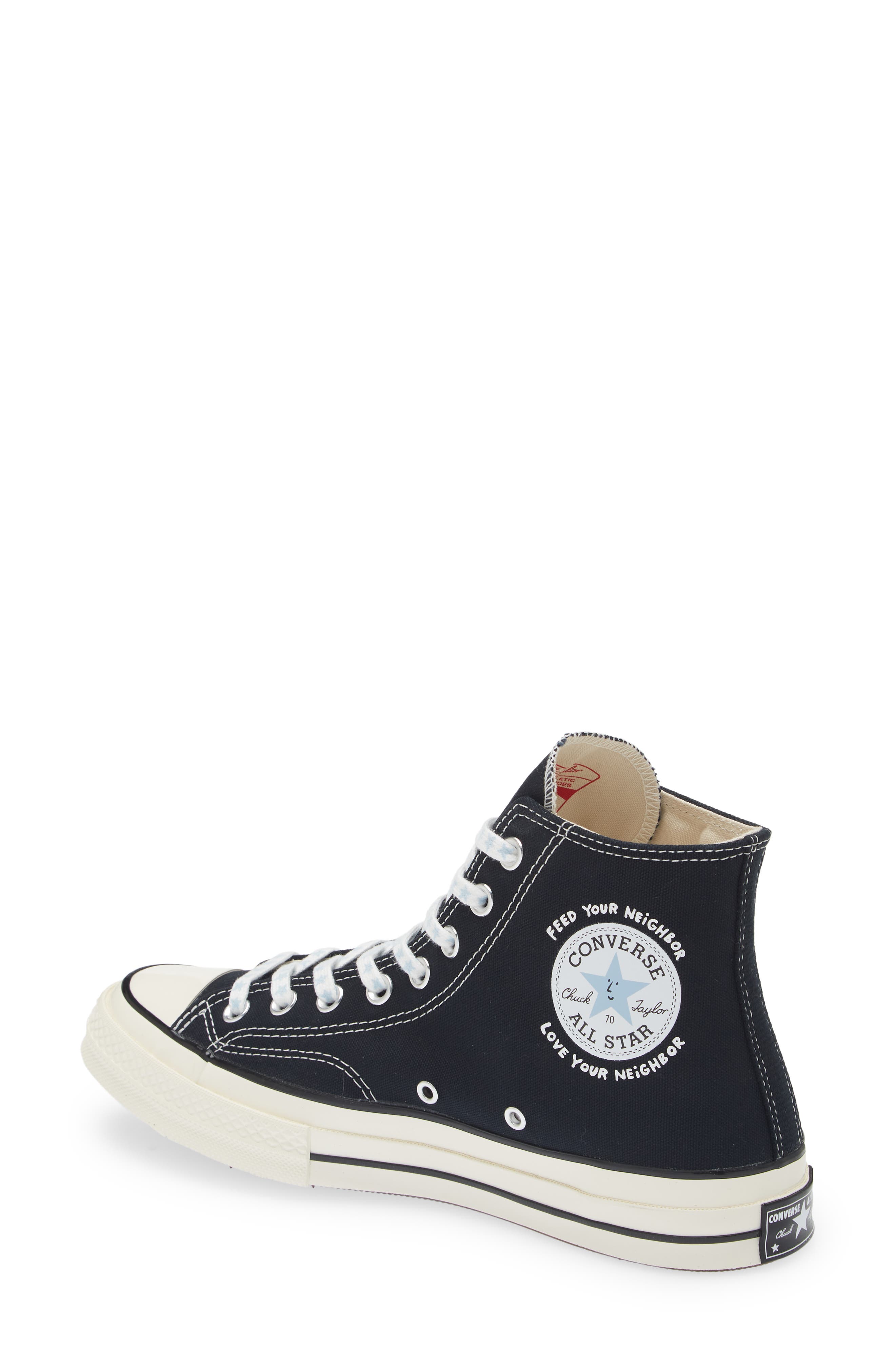 Sky High Farm Workwear x Converse Gender Inclusive Chuck Taylor<sup>®</sup> All Star<sup>®</sup> Strawberry & Moon High Top Sneaker, Alternate, color, 