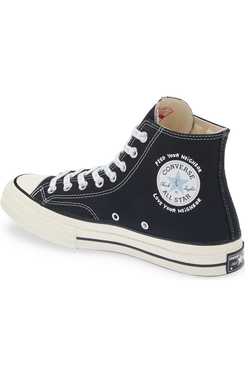 Sky High Farm Workwear x Converse Gender Inclusive Chuck Taylor<sup>®</sup> All Star<sup>®</sup> Strawberry & Moon High Top Sneaker, Alternate, color,